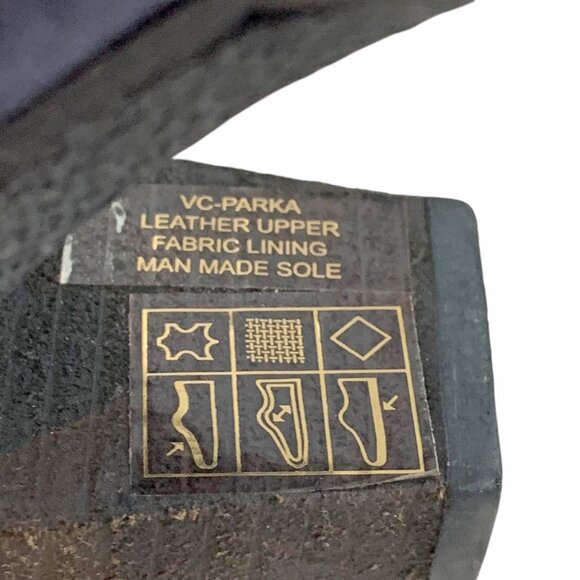 VINCE CAMUTO Parka Navy Blue Suede‎ Slouch Ankle Boots - Picture 3 of 7